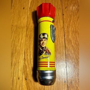 Vintage HIPCO Yellow Davey Crockett Flashlight - great condition
